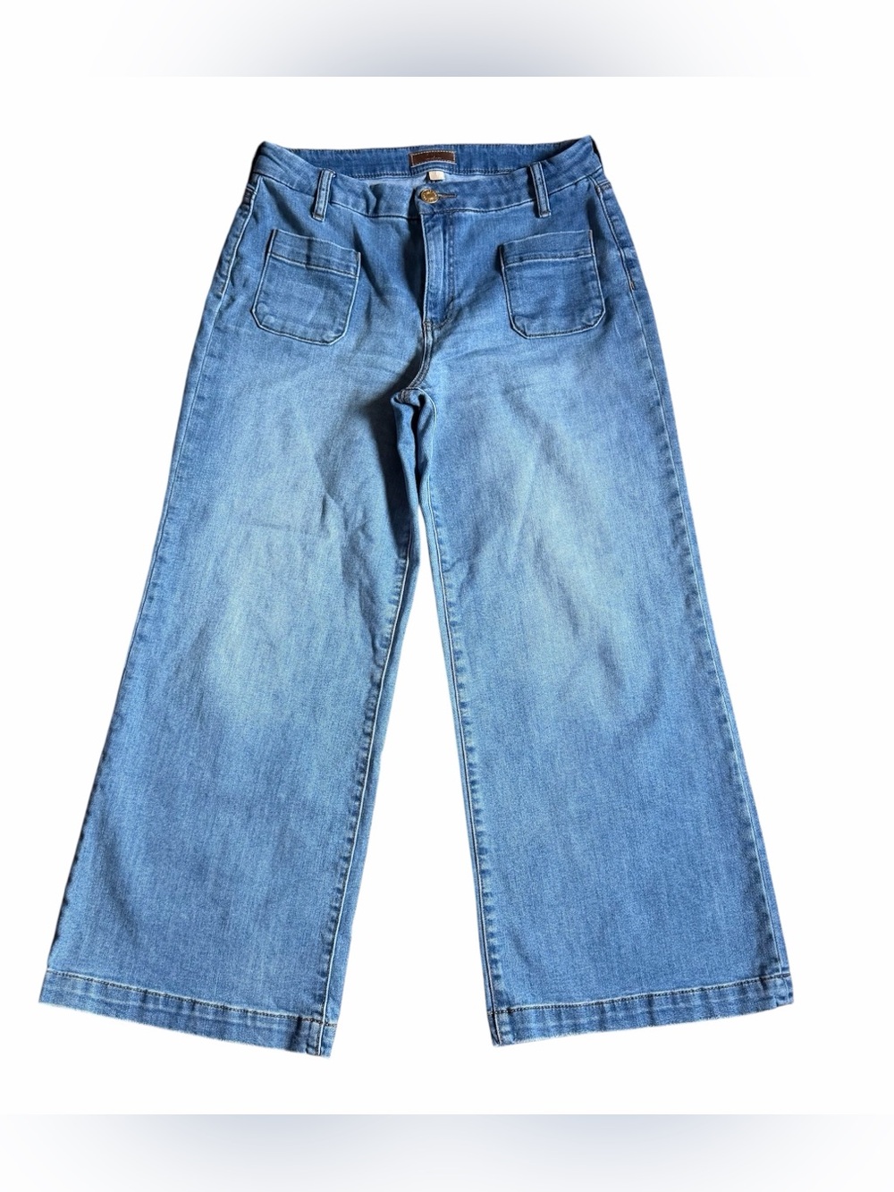 Kut from the Kloth Light Blue Meg Wide-Leg Jeans 8